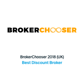 Awarded best discount broker 2018 by Broker Chooser