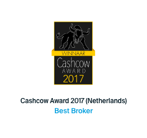Awarded best online broker 2017 by Cashcow