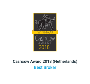 Awarded best online broker 2018 by Cashcow