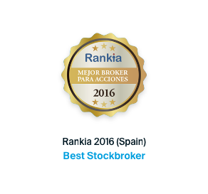 Awarded best stock broker 2016 by Rankia