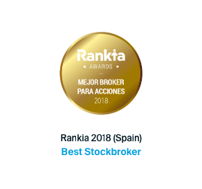 Awarded best stock broker 2018 by Rankia