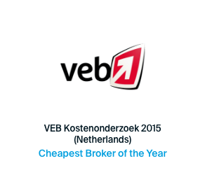 Awarded cheapest broker 2015 by VEB