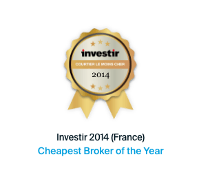 Awarded cheapest broker 2014 by Investir