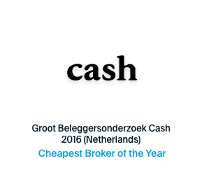 Awarded cheapest broker 2016 by Cash